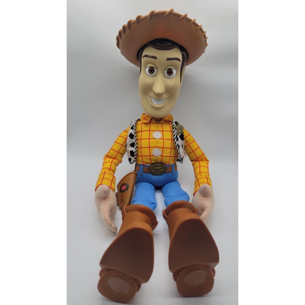 Toy Story Woody 30" Plush Doll Mattel Pixar Large Hard Head Clean READ
